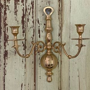 Antique Brass Candle Sconce